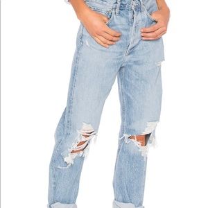 AGOLDE 90s Mid Rise Loose Fit in Fall Out